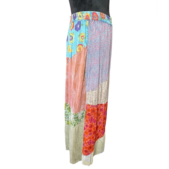 Sacred Threads Multi Pattern 100%Rayon Skirt - Picture 2 of 10